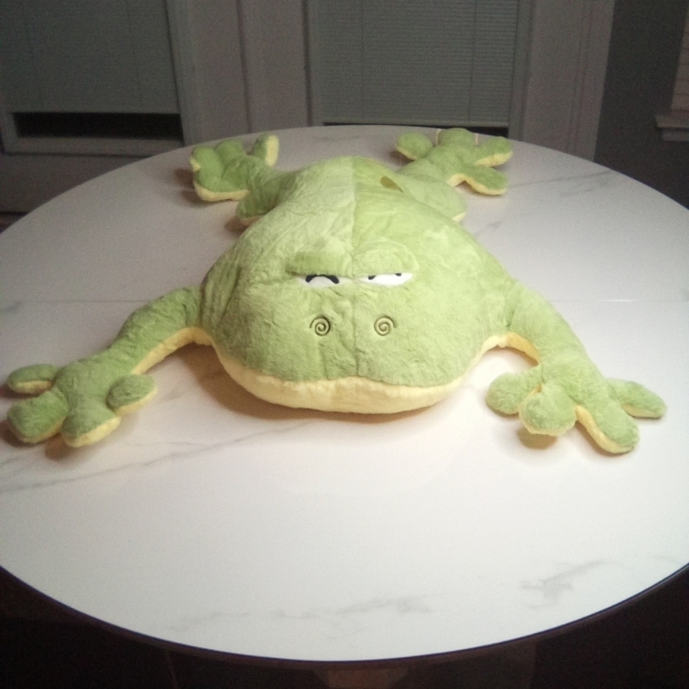 Giant Big Frog Plush Toy Stuffed Plushie, Plush 80cm Green Frog, NWOT - Picture 7 of 12